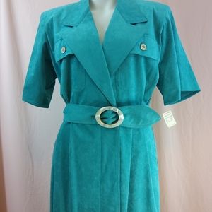 Vtg Ernst Strauss Ultra Suede Dress New W Tags